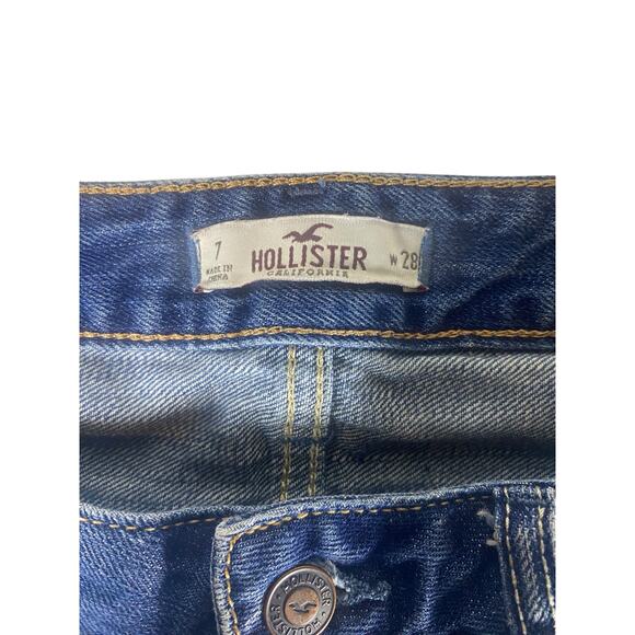 Women Hollister Blue Jeans Size 7 - Picture 4 of 8